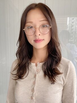 エトラ 渋谷店(etora) 小顔 前髪 レイヤーカット ホワイトグレージュ"