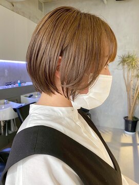 エリマ 横浜西口(elima) 横浜西口大人ショートボブくびれショートヘア切りっぱなしボブ