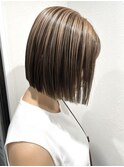 ボブ/切りっぱなし/髪質改善