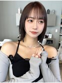 小顔カット薄め前髪顔まわりレイヤーボブレイヤー外ハネボブ渋谷