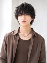 ルービック なかもず(Rubik's)&nbsp;無造作カールマッシュ｜抜け感メンズパーマ