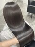 【髪質まで美しく見せる、上質ストレート】ツヤ髪縮毛矯正　￥12,000