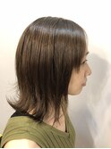 ツヤサラストレート。外ハネ