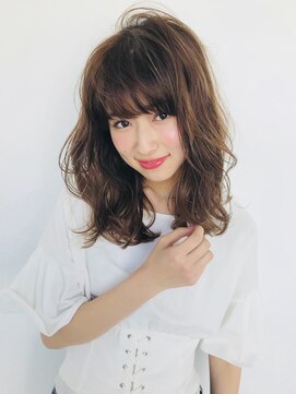 イマ(ima) shiwuミルクティーベージュウェーブ