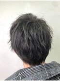 メンズカラーブルーアッシュ