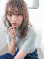 アコロン 武蔵小杉(acoron.)&nbsp;小顔前髪×ココアブラウン×大人かわいい×フリンジウェーブ