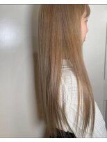 フロート 小阪店(float)&nbsp;シルキーべージュ_マロンベージュ Aラインボブ かきあげ