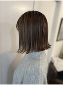 【NINE HAIR】大人のハイライト&外ハネ