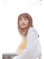 クラウン ヘア ラウンジ(CROWN hair lounge)&nbsp;【韓国風】ゆるイエローウエーブヘア