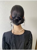ツヤツヤきれいめシニオンstyle