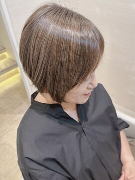 コーエン(cowen) 大人かわいいショートボブ♪赤くならない白髪染め30代40代50代