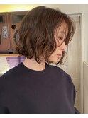 【人気】リアルパーマボブヘア