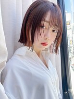 サンド ミュウ 横浜店(sand mieu)&nbsp;レイヤーカット/ウェットヘア/縮毛矯正/ボブ/前髪/顔周り/横浜