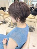 ショートボブ髪型40代50代60代前髪あり前髪なし【橋本】