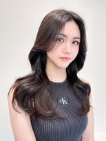 ノエシキカ(noe sikika)&nbsp;くびれヘア/アプリコットオレンジ/ハイライトカラー/栄E93