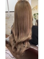 アーチフォーヘア 心斎橋店(a-rch for hair)&nbsp;プルエクステでハイトーンロング