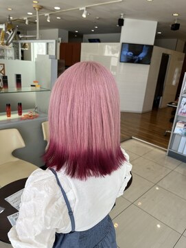 ドイ(DOI) ペールピンク×ワインレッド