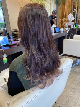 ヴォーチェ フォーヘアー(VOCE for hair) 裾カラーアッシュベージュバウンシーカールくびれ巻き