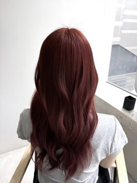 ジーナ サンシャイン通り池袋(Zina) 髪質改善*韓国似合わせカット*ワインレッド【Zina 吉田】