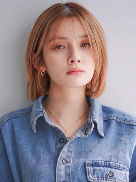アグ ヘアー レリー 勝田台店(Agu hair lelie) 《Agu hair》メルティカラーボブ×numberA.アクアバームセラム
