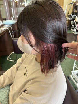 シャンプー ボーイ 宮崎柳丸店(SHAMPOO BOY) インナーカラー/ピンク【宮崎市/柳丸町】