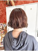 デザインカラー/レイヤーカット/ウェットヘア/オリーブベージュ