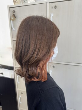 シエル(Ciel) インナーカラー★オレンジベージュ