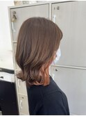 インナーカラー★オレンジベージュ