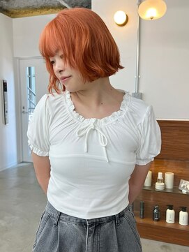 リヴ ウメダ(LIV umeda) オレンジカラー/ハイトーン/トリプルカラー【梅田】