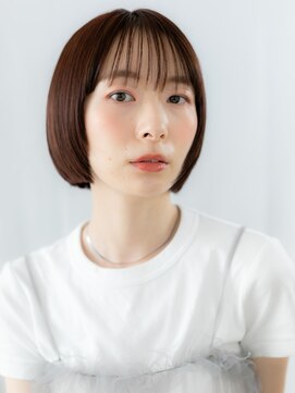 カバーヘア ブリス 川口(COVER HAIR bliss) 大人美人ローズブラウン丸みボブ//川口20代30代40代