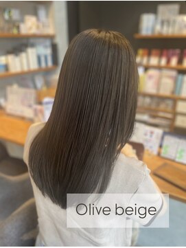 ティーズピーク(ty s peak) 【color＋treatment】  Olive beige × Aujuatreatment