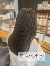 ティーズピーク(ty s peak) 【color+treatment】 Olive beige × Aujuatreatment