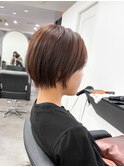 コンパクトな“ひし形ショートボブ