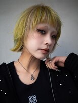 ギークス(GEEKS) 【GEEKS渋谷】レイヤーボブ/デザインカラー/ハイトーン/前髪あり