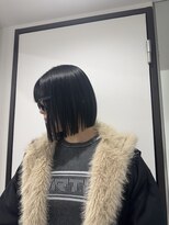 ヘアースマイルクー(HAIR SMILE COEUR)&nbsp;【YUI】タッセルボブ 透明感ブラック