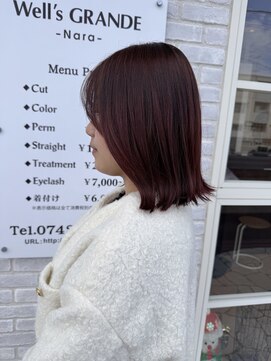 ウェルズ グランデ 奈良店(Well's GRANDE) 大人世代に人気のグレイヘアスタイル