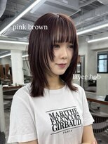 ニコ トウキョウ 渋谷(nico TOKYO)&nbsp;ミディアムレイヤーカット顔周りレイヤーハッシュカット透明感