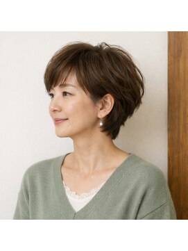 スープレックス ヘアーデザイン(SOUPREX HAIR DESIGN) ミセス簡単スタイリングショートボブ　20代 30代 40代 50代 60代