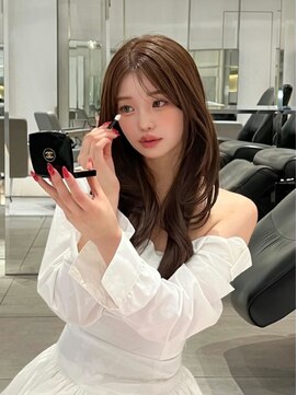 ノク(nok) イメチェンピンクベージュ前髪