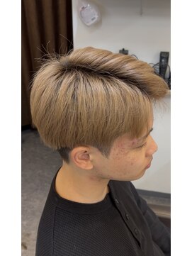 アンサ 長岡天神店(ANSA) ワンブリーチ×透明感ミルクティーブラウンの束感ショート