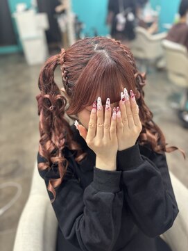 リエラ 新宿(RIERA) 髪ハート 編み上げツインテール