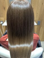 ベルベットヘア 千早店(Velvet hair)&nbsp;カーキグレージュ×オージュアトリートメント