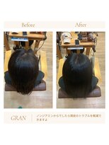 グランバイ アトリエドングリ(Grand × AtlierDonguri)&nbsp;お客様髪質改善データ2060（ノンジアミンカラー）