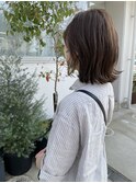 [骨格補正カット]レイヤーボブ/オリーブベージュ