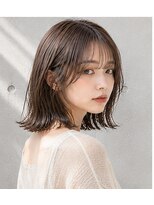 ヘアアンドメイク アース 入間店(HAIR&MAKE EARTH) フォギーベージュ外ハネボブ