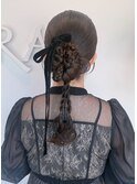 カチモリヘア/千葉ヘアセット/結婚式ヘア/お呼ばれヘア