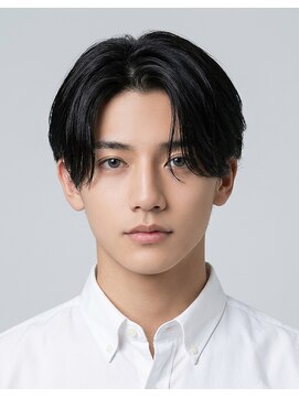 ヘアー リラックス 風香(HAIR RELAX) 【メンズ縮毛矯正センターパートツーブロックマッシュ】10代20代