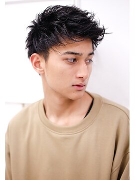 クラン(clan) 刈り上げセンターパート/メンズツーブロック/メンズパーマ