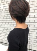 ふんわり大人ショート小顔みせボブ。楽々スタイル