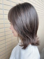 ジュジュル 稲毛本店(jujur)&nbsp;くびれボブ/ボブ/カーキグレージュ/大人かわいい[稲毛